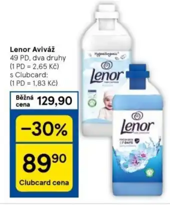 Tesco Lenor Aviváž nabídka