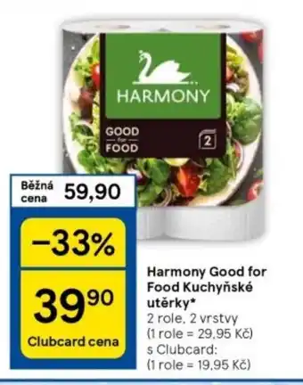 Tesco Harmony Good for Food Kuchyňské uterky nabídka