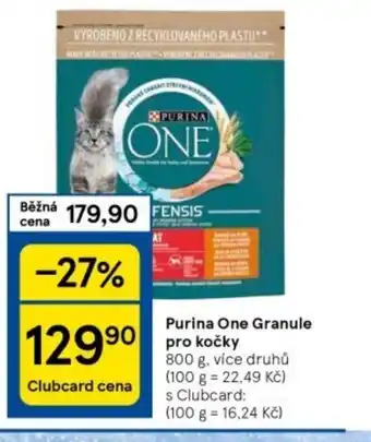 Tesco Purina One Granule pro kočky nabídka