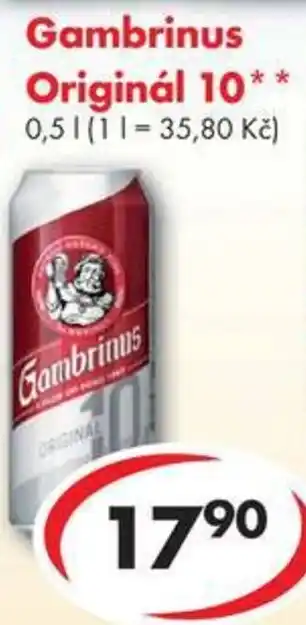 CBA Gambrinus Originál 10 0.5L nabídka