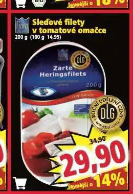 Norma Sleďové filety v tomatové omáčce nabídka