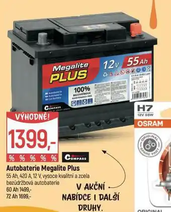 Globus Autobaterie megalite plus 72 ah nabídka