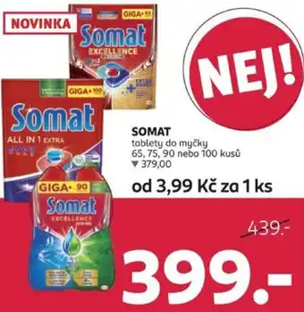 Rossmann SOMAT tablety do myčky nabídka