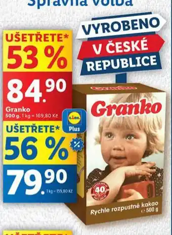 Lidl Granko nabídka