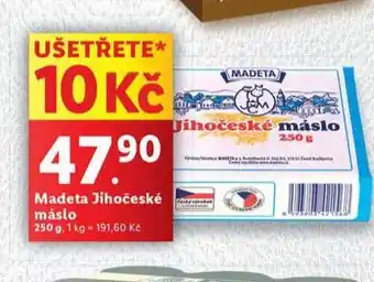Lidl Madeta jihočeské máslo nabídka