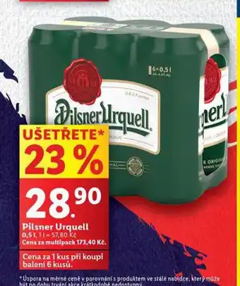 Lidl Pivo pilsner urquell nabídka