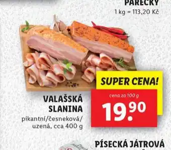 Lidl Valašská slanina nabídka