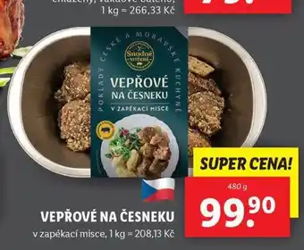 Lidl Vepřové na česneku nabídka