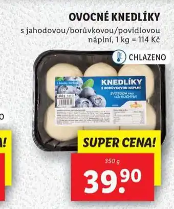 Lidl Ovocné knedlíky nabídka