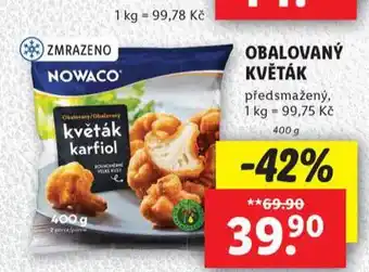 Lidl Obalovaný květák nabídka