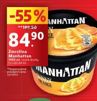 Lidl Manhattan zmrzlina nabídka