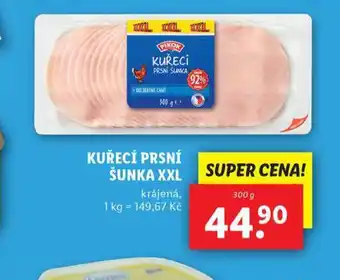 Lidl Kuřecí prsní šunka nabídka