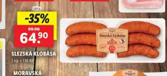 Lidl Slezská klobása nabídka