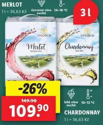 Lidl Chardonnay nabídka