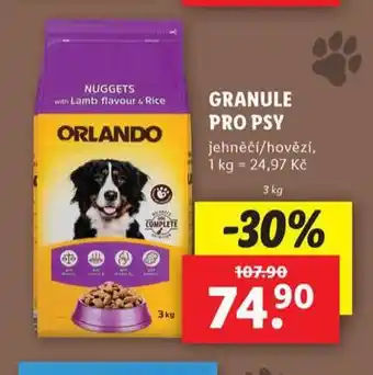 Lidl Granule pro psy nabídka