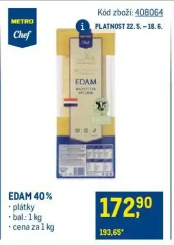 Makro EDAM 40% nabídka