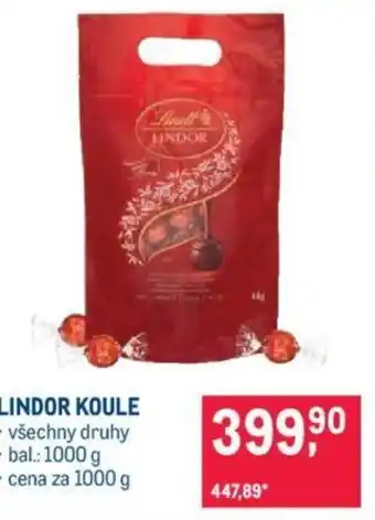 Makro LINDOR KOULE nabídka