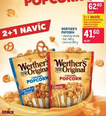 Makro WERTHER'S POPCORN nabídka