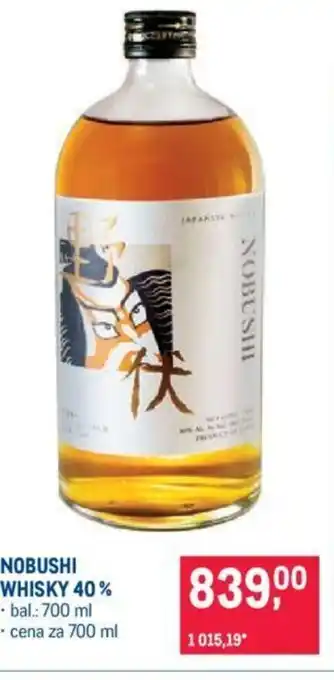 Makro NOBUSHI WHISKY 40% nabídka