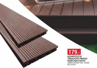 KOMPOZITNÍ TERASOVÉ PRKNO MERCADO BASIC