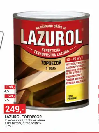 Baumax LAZUROL TOPDECOR nabídka