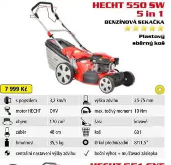 Hecht HECHT 550 SW 5 in 1 BENZÍNOVÁ SEKAČKA nabídka