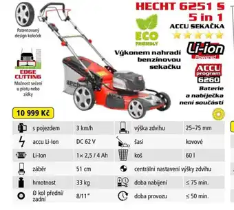 Hecht HECHT 6251 S 5 in 1 ACCU SEKAČKA nabídka