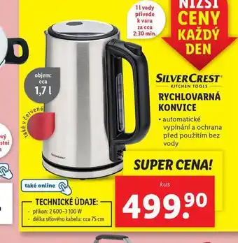 Lidl Rychlovarná konvice nabídka