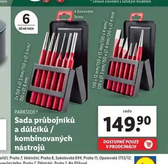 Lidl Sada průbojníků a důlčiků nabídka