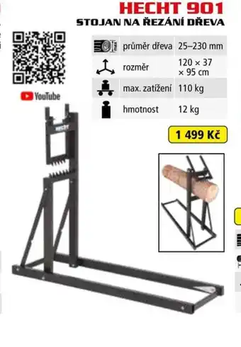 Hecht HECHT 901 STOJAN NA ŘEZÁNÍ DŘEVA nabídka