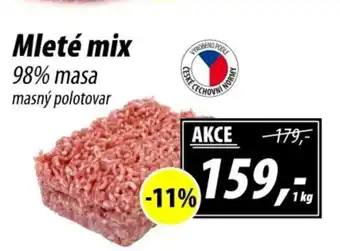 ZEMAN Mleté mix 98% masa masný polotovar nabídka