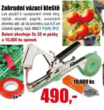 Zahradní vázací kleště