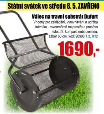 Válec na travní substrát Dufurt