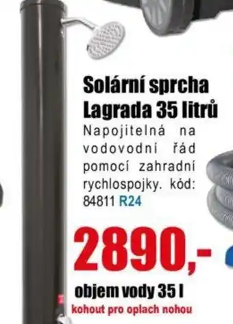 Solární sprcha Lagrada 35 litrů