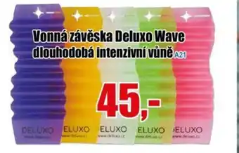 EVA Vonná závěska Deluxo Wave dlouhodobá intenzivní vůně nabídka