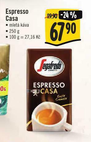 Jip Espresso casa mletá káva nabídka