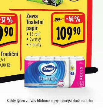 Albert Zewa deluxe toaletní papír nabídka