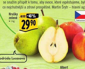Albert Hrušky zelené nabídka