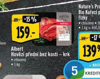 Albert Hovězí přední bez kosti - krk nabídka