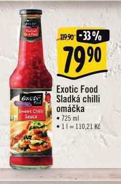 Albert Exotic food sladká chilli omáčka nabídka