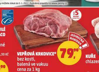 Penny Market Vepřová krkovice bez kosti nabídka