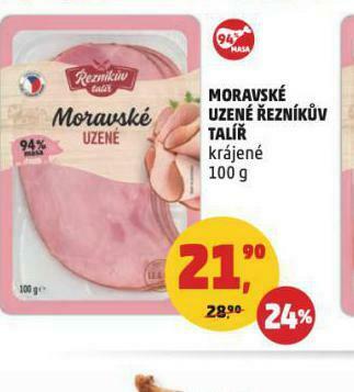 Penny Market Moravské uzené nabídka