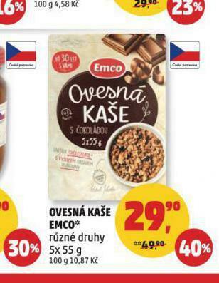 Penny Market Ovesná kaše emco nabídka