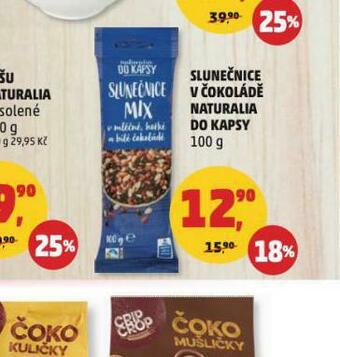 Penny Market Slunečnice v čokoládě naturalia do kapsy nabídka