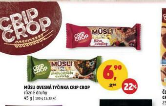 Penny Market Müsli ovesná tyčinka crip crop nabídka