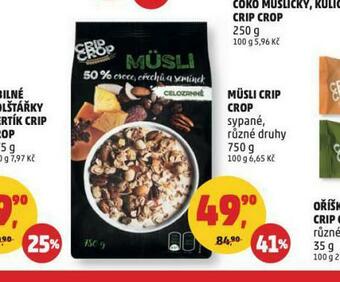 Penny Market Müsli crip crop nabídka