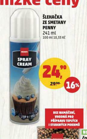 Penny Market Šlehačka ze smetany penny nabídka