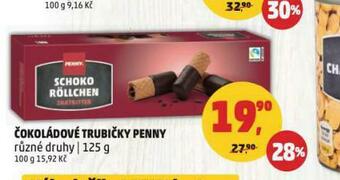 Penny Market Čokoládové trubičky penny nabídka