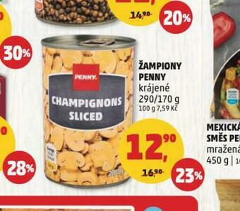 Penny Market Žampiony penny nabídka