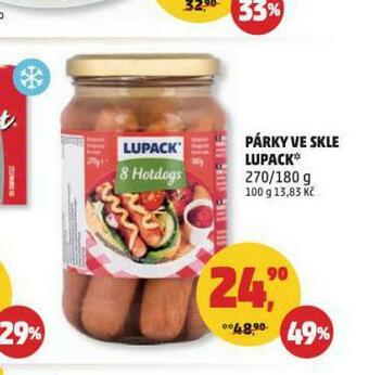 Párky ve skle lupack